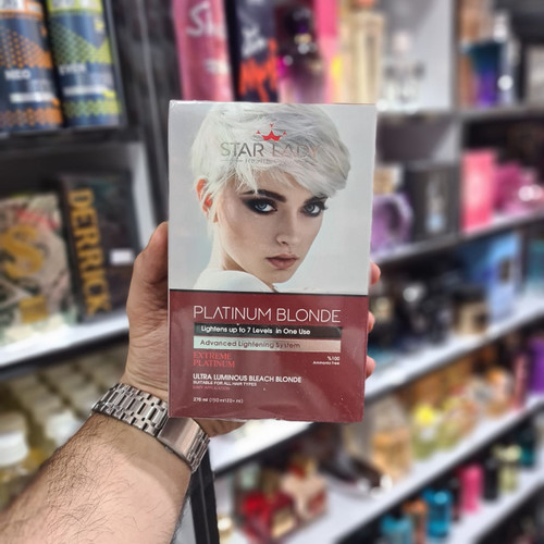 کرم بی رنگ کننده مو استارلیدی مدل پلاتینیوم بلوندر